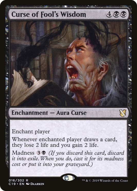 Curse of Fool's Wisdom | Commander 2019 #16