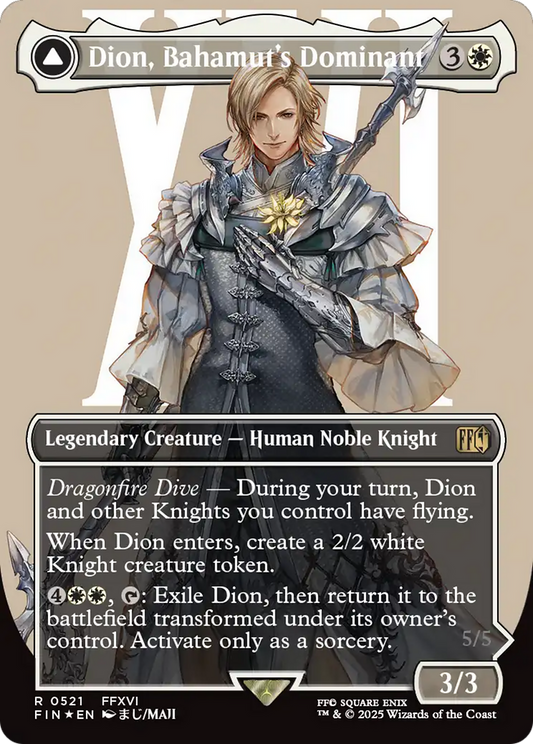 Dion, Bahamut's Dominant // Bahamut, Warden of Light | Final Fantasy #521 [foil]