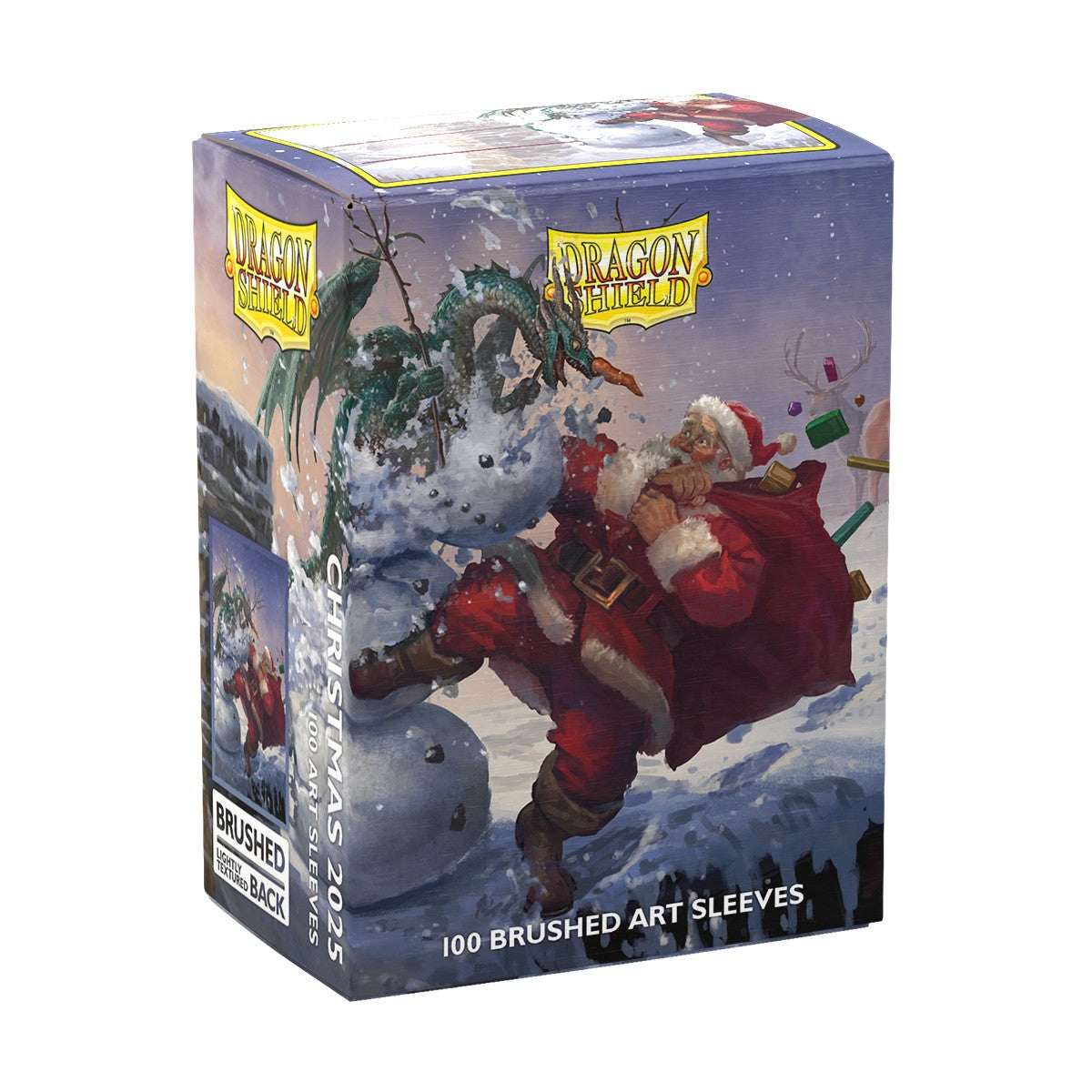 Dragon Shield Standard Brushed Art Sleeves - Christmas Dragon 2025
