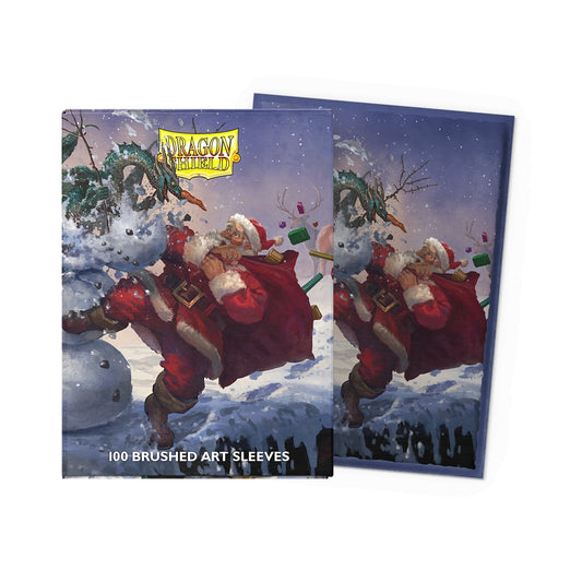 Dragon Shield Standard Brushed Art Sleeves - Christmas Dragon 2025
