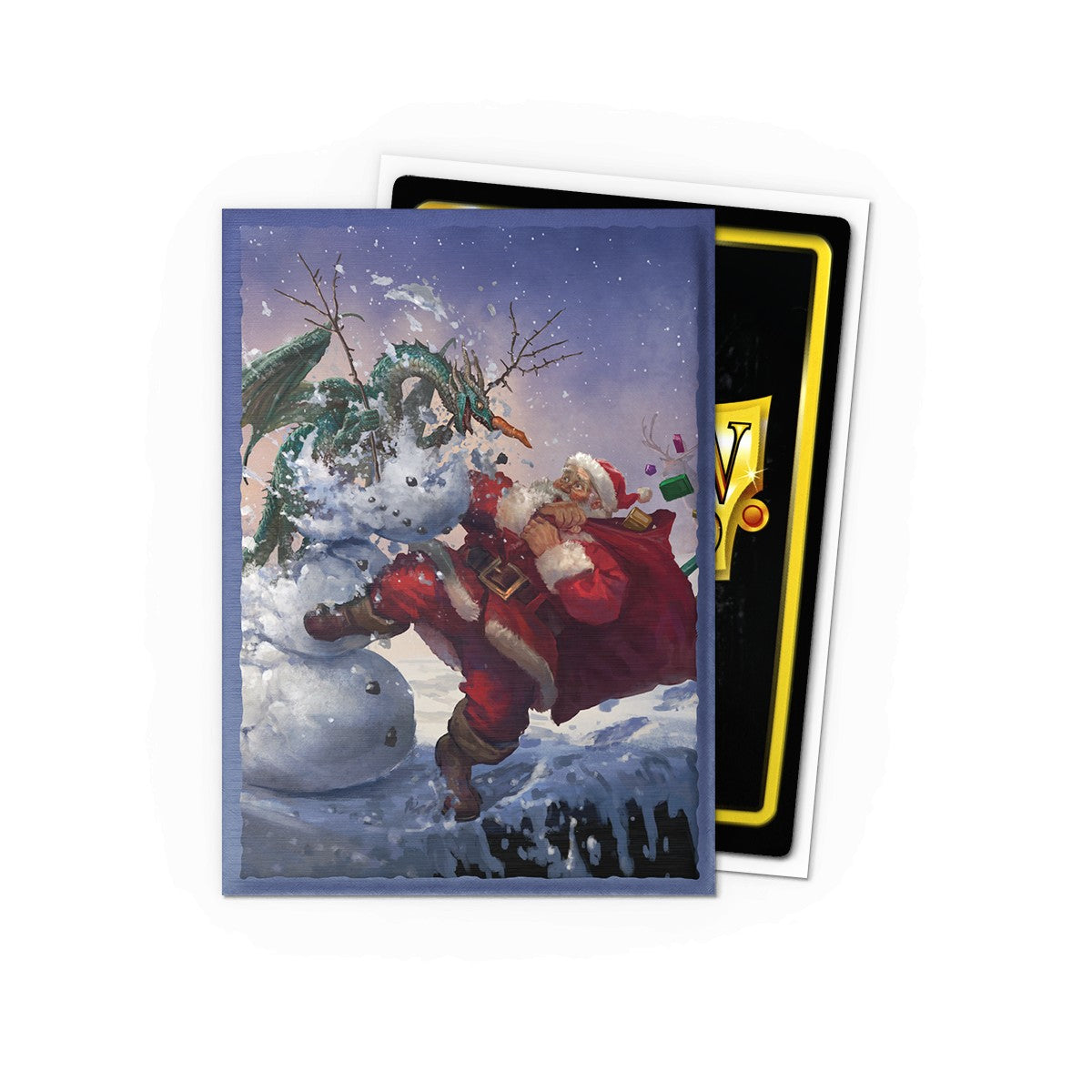 Dragon Shield Standard Brushed Art Sleeves - Christmas Dragon 2025