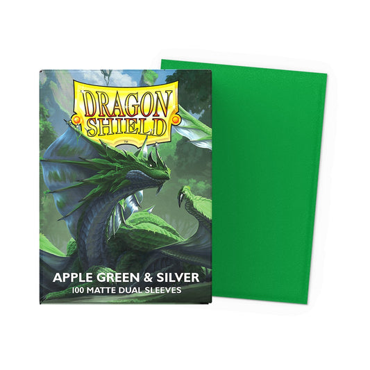 Dragon Shield Dual Matte - Apple Green & Silver