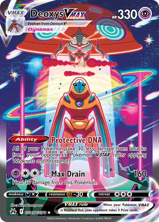 Deoxys VMAX | Crown Zenith Galarian Gallery #GG45 [holofoil]