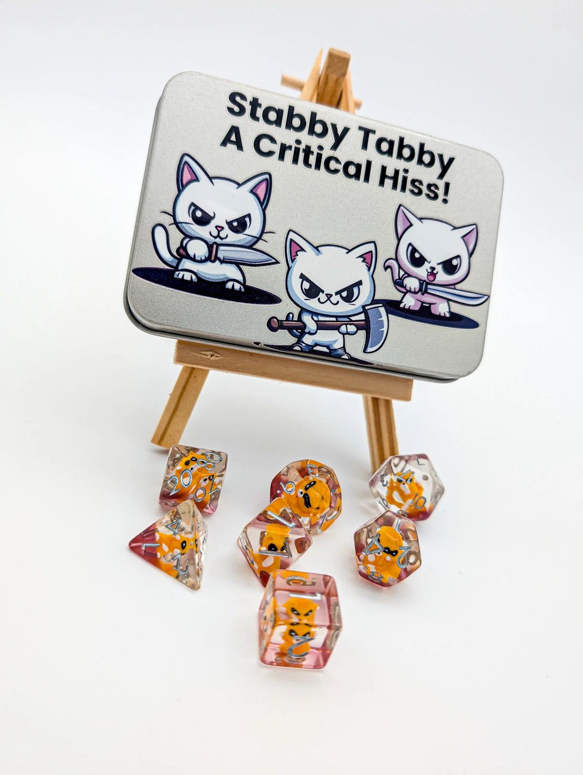 Mystery Dice Goblin: Cat Dice Tin (Stabby Tabby)