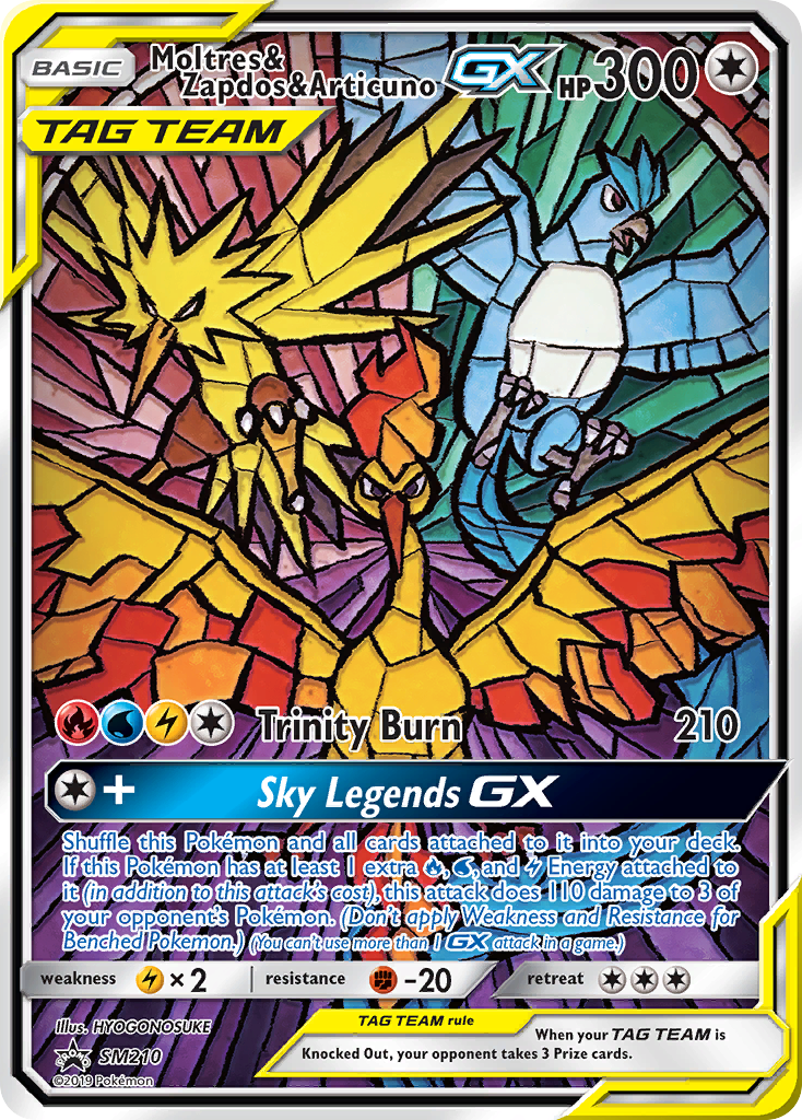 Moltres & Zapdos & Articuno-GX | SM Black Star Promos #SM210 [holofoil]