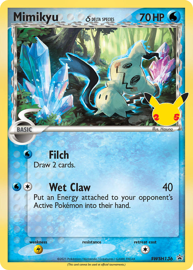 Mimikyu δ | SWSH Black Star Promos #SWSH136 [holofoil]