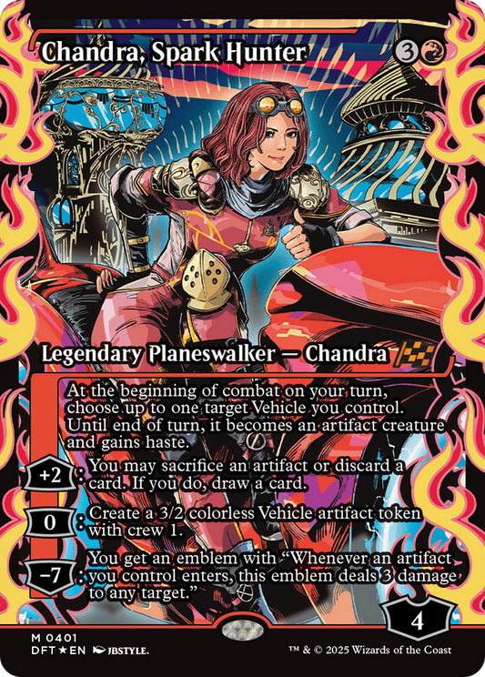 Chandra, Spark Hunter | Aetherdrift #401 [foil]
