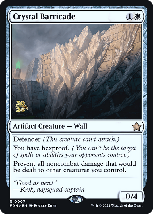 Crystal Barricade | Foundations Promos #7s [foil]
