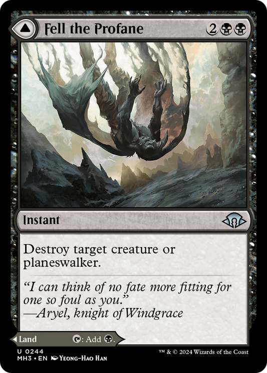 Fell the Profane // Fell Mire | Modern Horizons 3 #244 [foil]