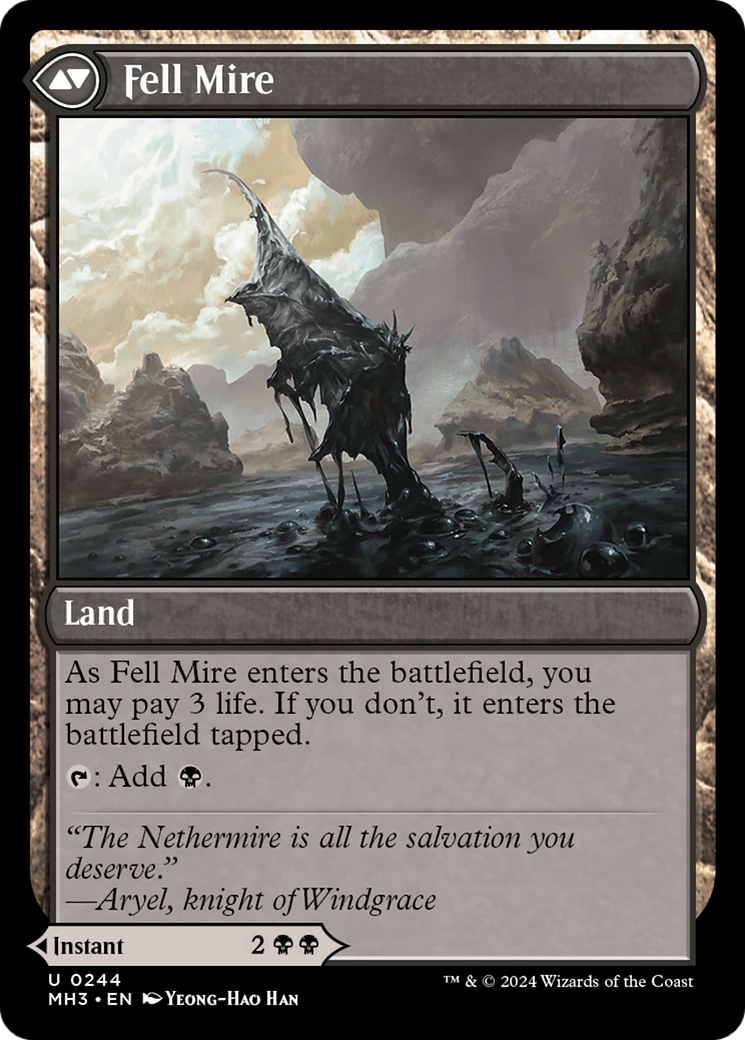 Fell the Profane // Fell Mire | Modern Horizons 3 #244 [foil]