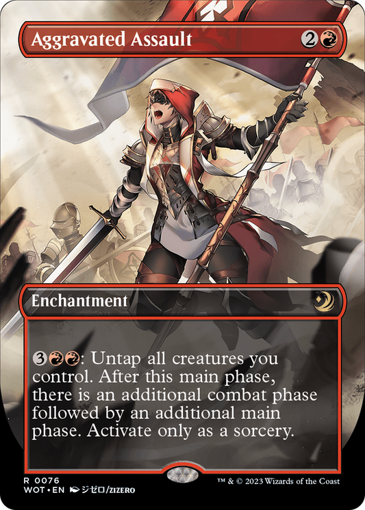 Aggravated Assault | Wilds of Eldraine: Enchanting Tales #76 [foil]