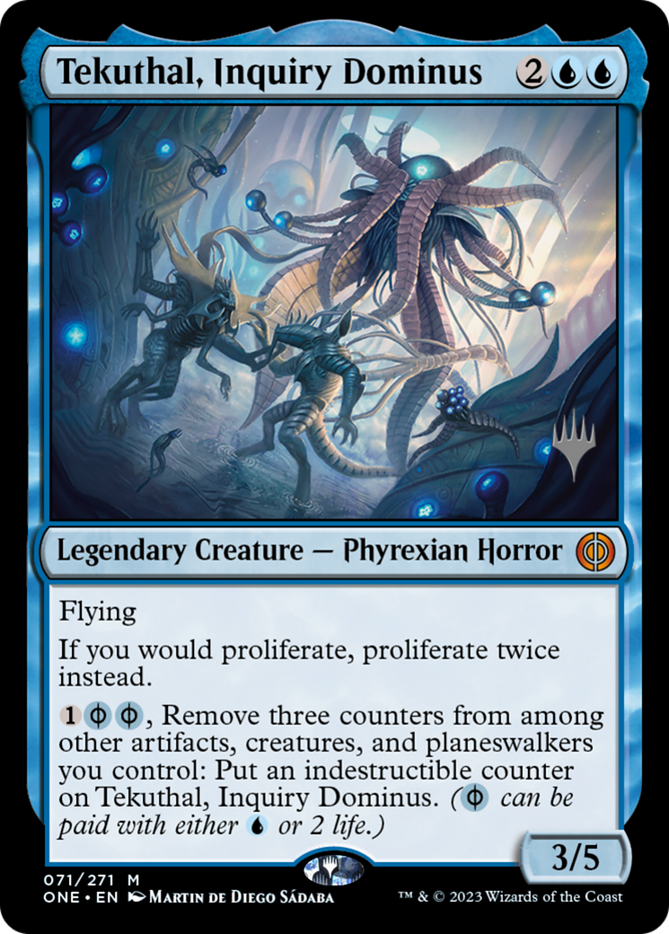 Tekuthal, Inquiry Dominus | Phyrexia: All Will Be One Promos #71p