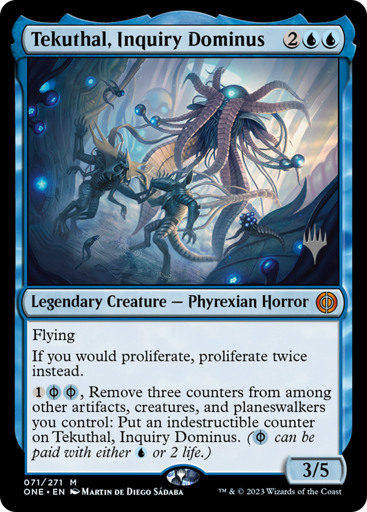 Tekuthal, Inquiry Dominus | Phyrexia: All Will Be One Promos #71p
