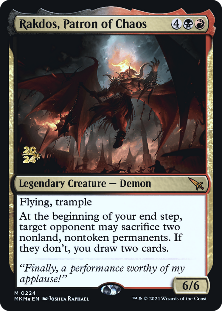 Rakdos, Patron of Chaos | Murders at Karlov Manor Promos #224s [foil]