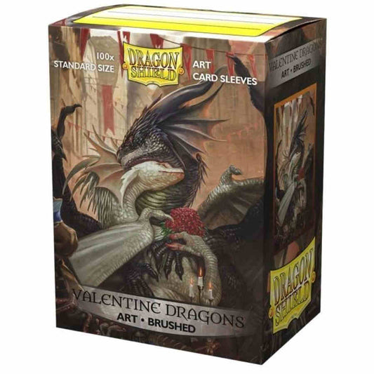 Dragon Shield Standard Brushed Art Sleeves - Valentines Dragon 2021