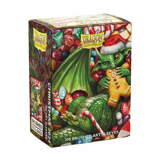 Dragon Shield Standard Brushed Art Sleeves - Christmas Dragon 2024