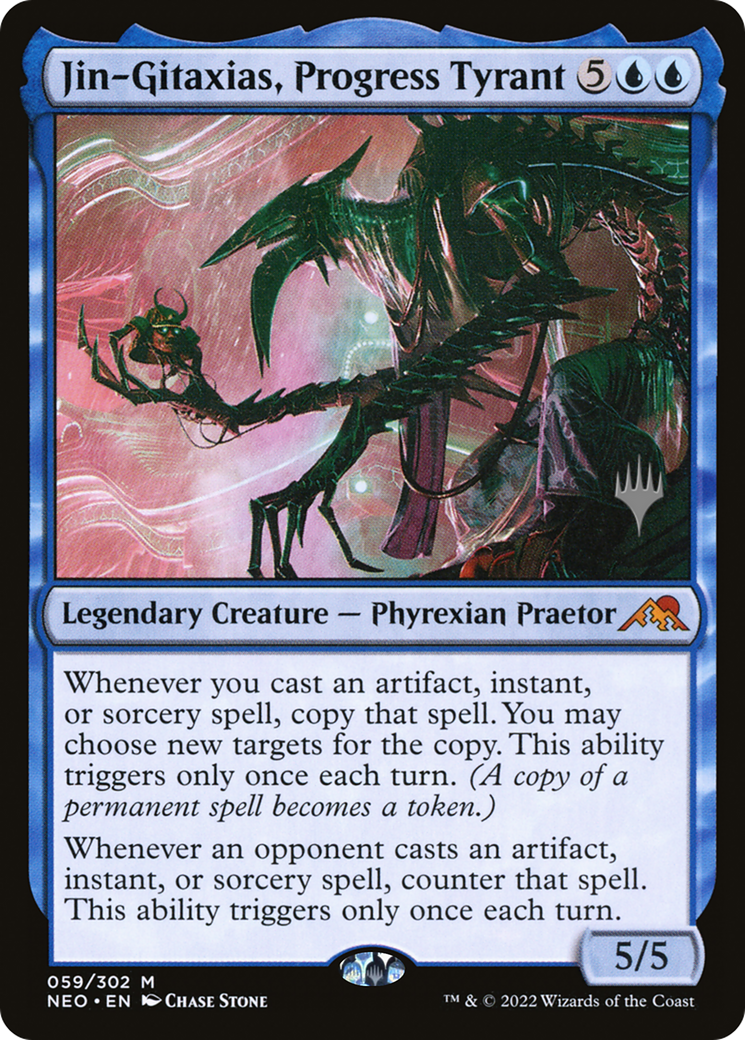 Jin-Gitaxias, Progress Tyrant | Kamigawa: Neon Dynasty Promos #59p [foil]