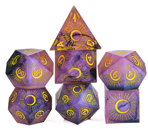 Sharp Edge Glitter Swirl (Rising Moon)
