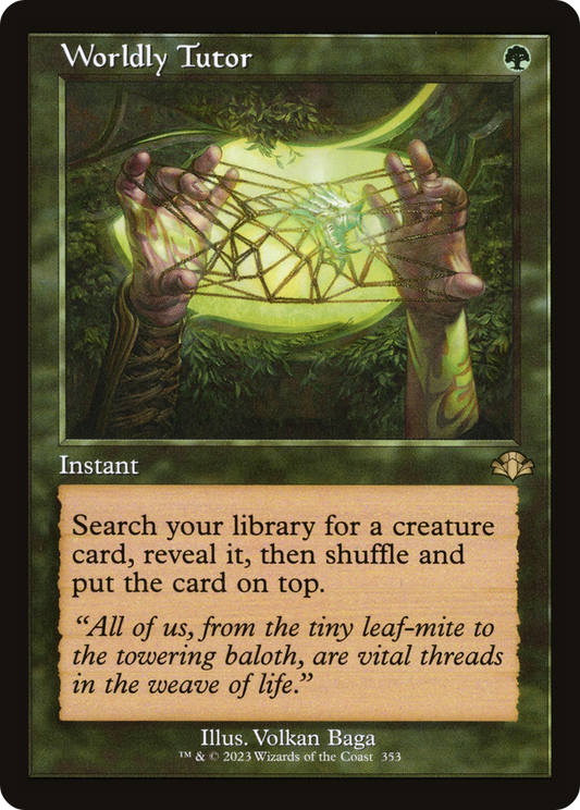 Worldly Tutor | Dominaria Remastered #353