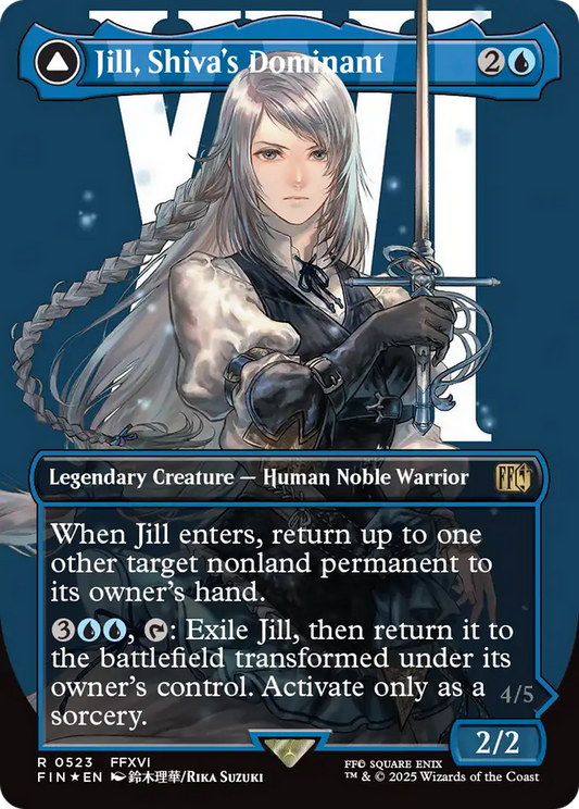Jill, Shiva's Dominant // Shiva, Warden of Ice | Final Fantasy #523 [foil]