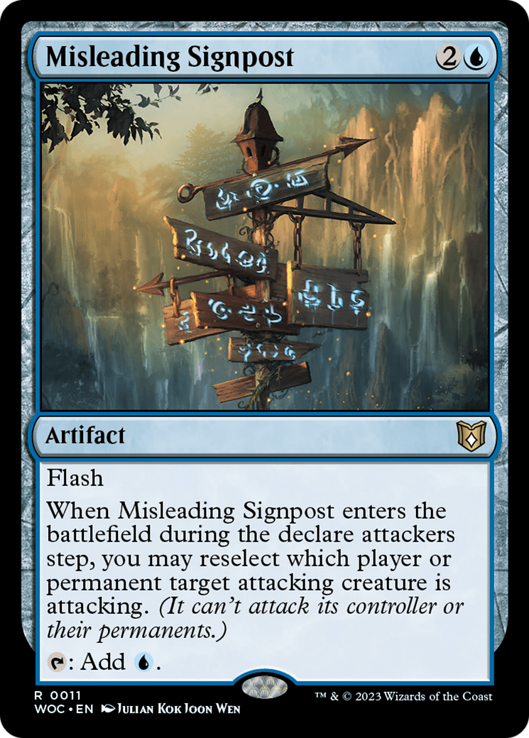 Misleading Signpost | Wilds of Eldraine Commander #11