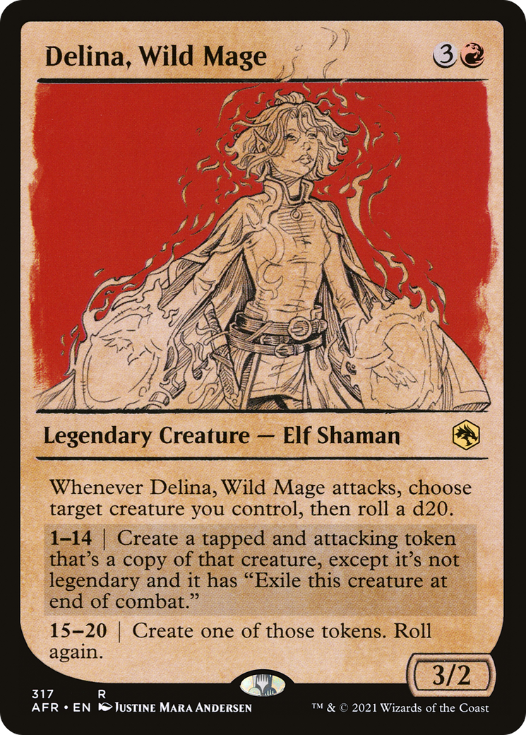 Delina, Wild Mage | Adventures in the Forgotten Realms #317 [foil]