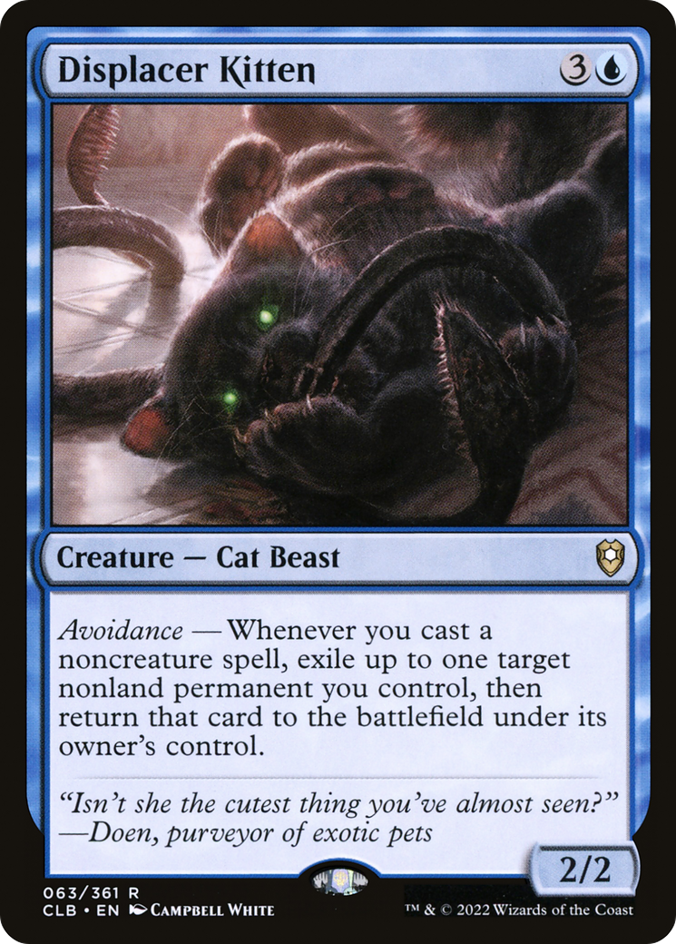 Displacer Kitten | Commander Legends: Battle for Baldur's Gate #63 [foil]