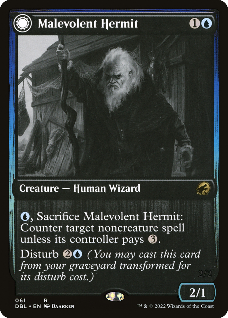 Malevolent Hermit // Benevolent Geist | Innistrad: Double Feature #61