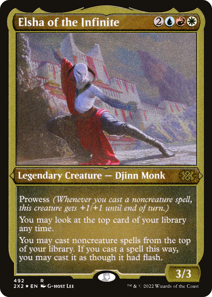 Elsha of the Infinite | Double Masters 2022 #492 [etched]