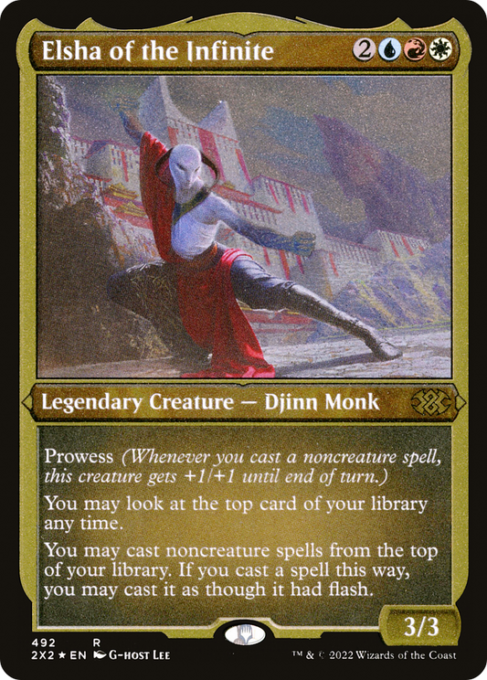 Elsha of the Infinite | Double Masters 2022 #492 [etched]