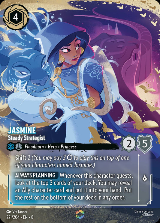 Jasmine - Steady Strategist | Reign of Jafar #221 (Enchanted)