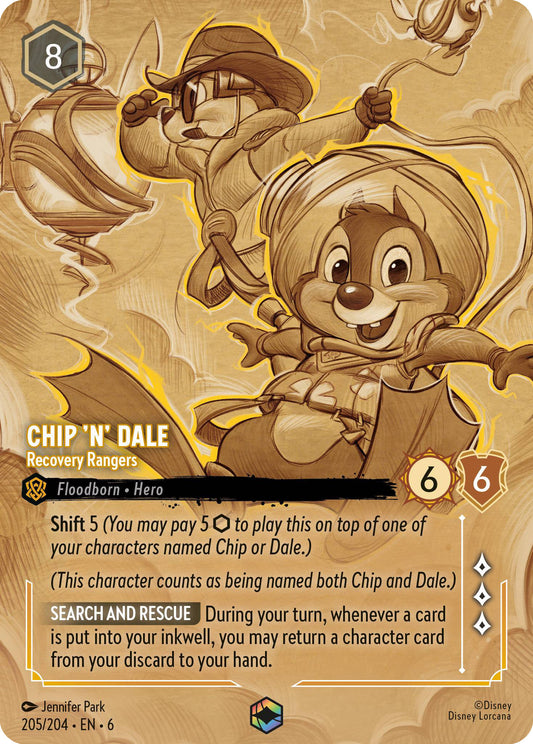Chip 'n' Dale - Recovery Rangers | Azurite Sea #205 (Enchanted)