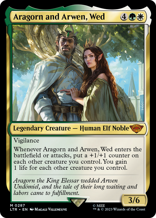 Aragorn and Arwen, Wed | The Lord of the Rings: Tales of Middle-earth #287 [foil]