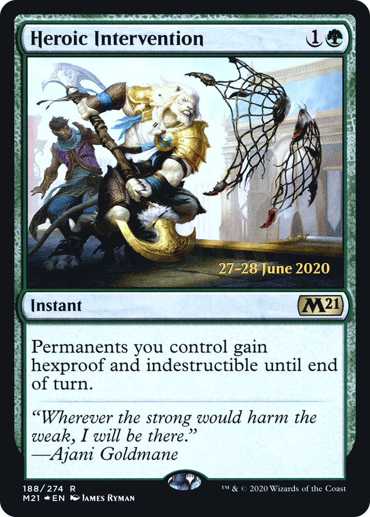 Heroic Intervention | Core Set 2021 Promos #188s [foil]