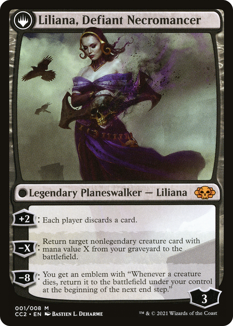 Liliana, Heretical Healer // Liliana, Defiant Necromancer | Commander Collection: Black #1