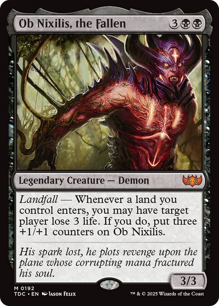 Ob Nixilis, the Fallen | Tarkir: Dragonstorm Commander #192