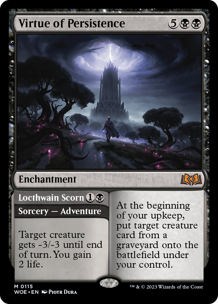 Virtue of Persistence // Locthwain Scorn | Wilds of Eldraine #115