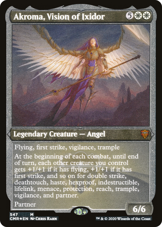 Akroma, Vision of Ixidor | Commander Legends #547 [etched]
