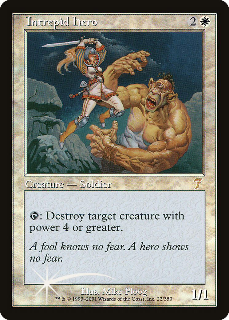Intrepid Hero | Seventh Edition #22s [foil]