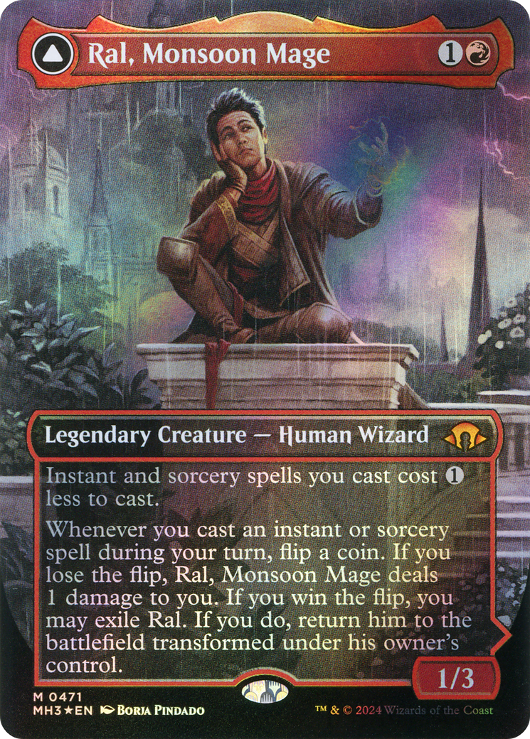 Ral, Monsoon Mage // Ral, Leyline Prodigy | Modern Horizons 3 #471