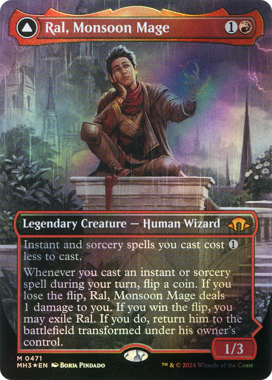 Ral, Monsoon Mage // Ral, Leyline Prodigy | Modern Horizons 3 #471