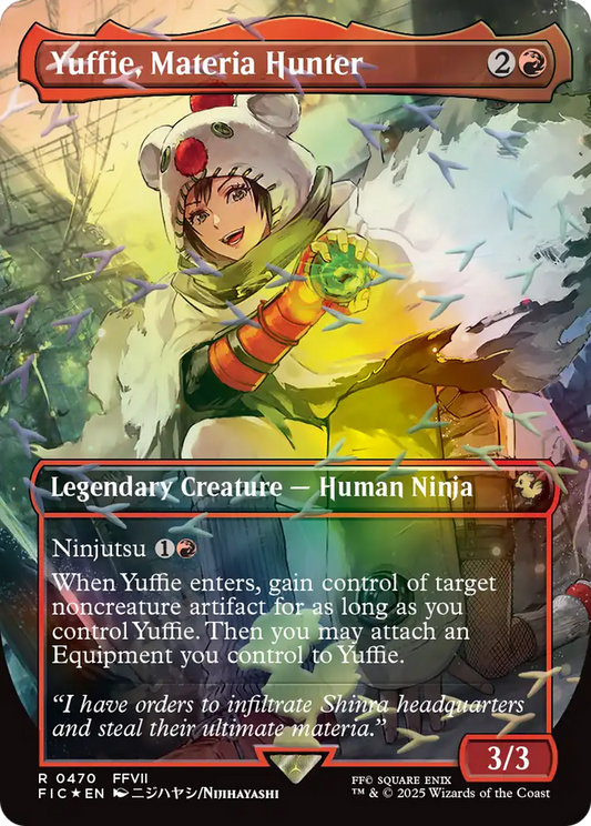 Yuffie, Materia Hunter | Final Fantasy Commander #470 [foil]