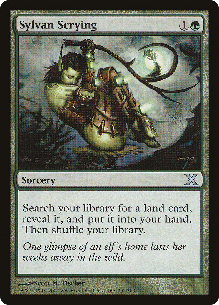 Sylvan Scrying | Tenth Edition #302 [foil]
