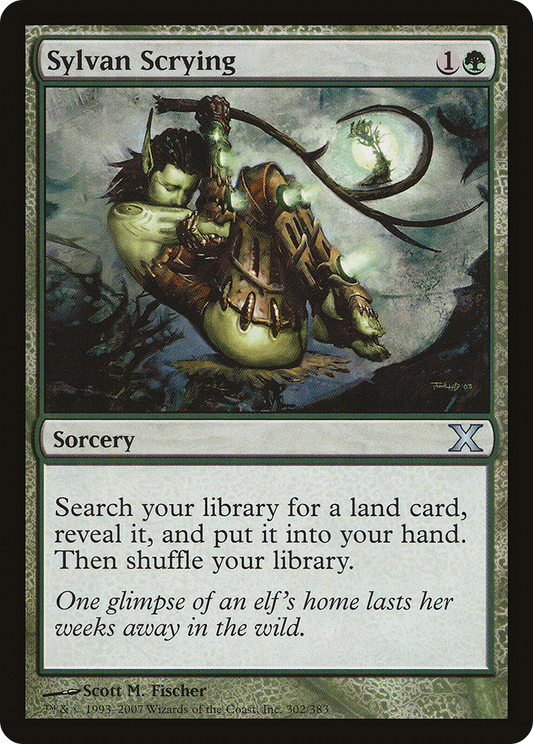 Sylvan Scrying | Tenth Edition #302 [foil]