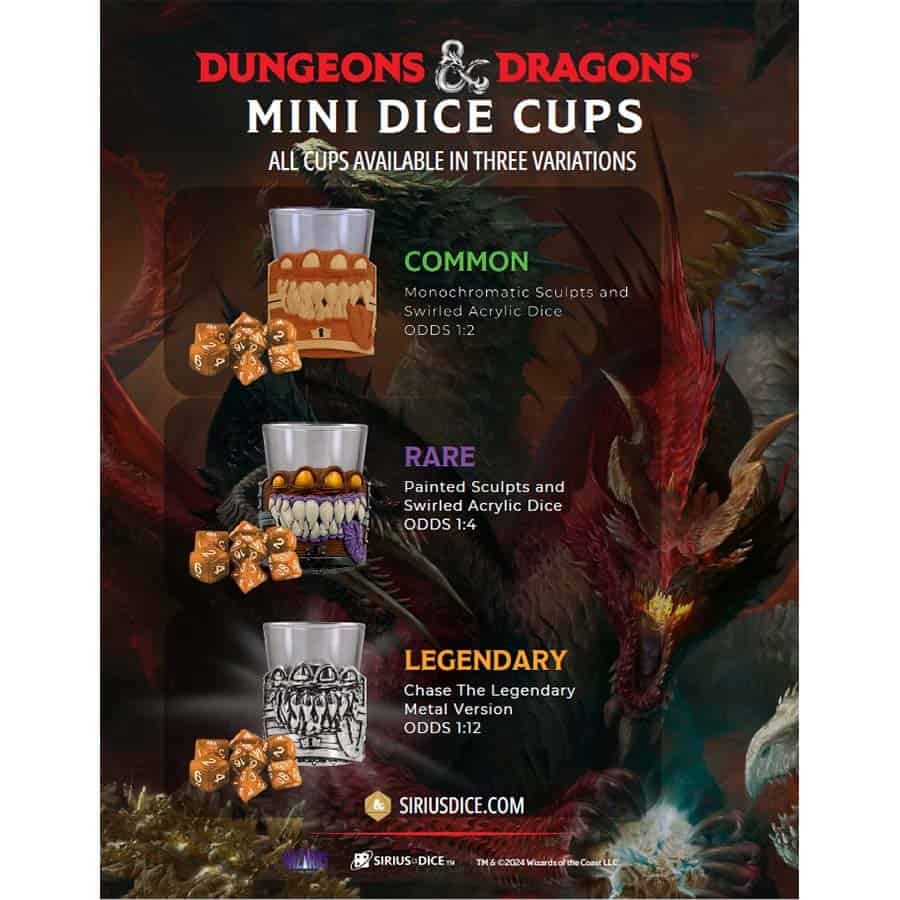 Sirius Dice: D&D Mini Dice Cups